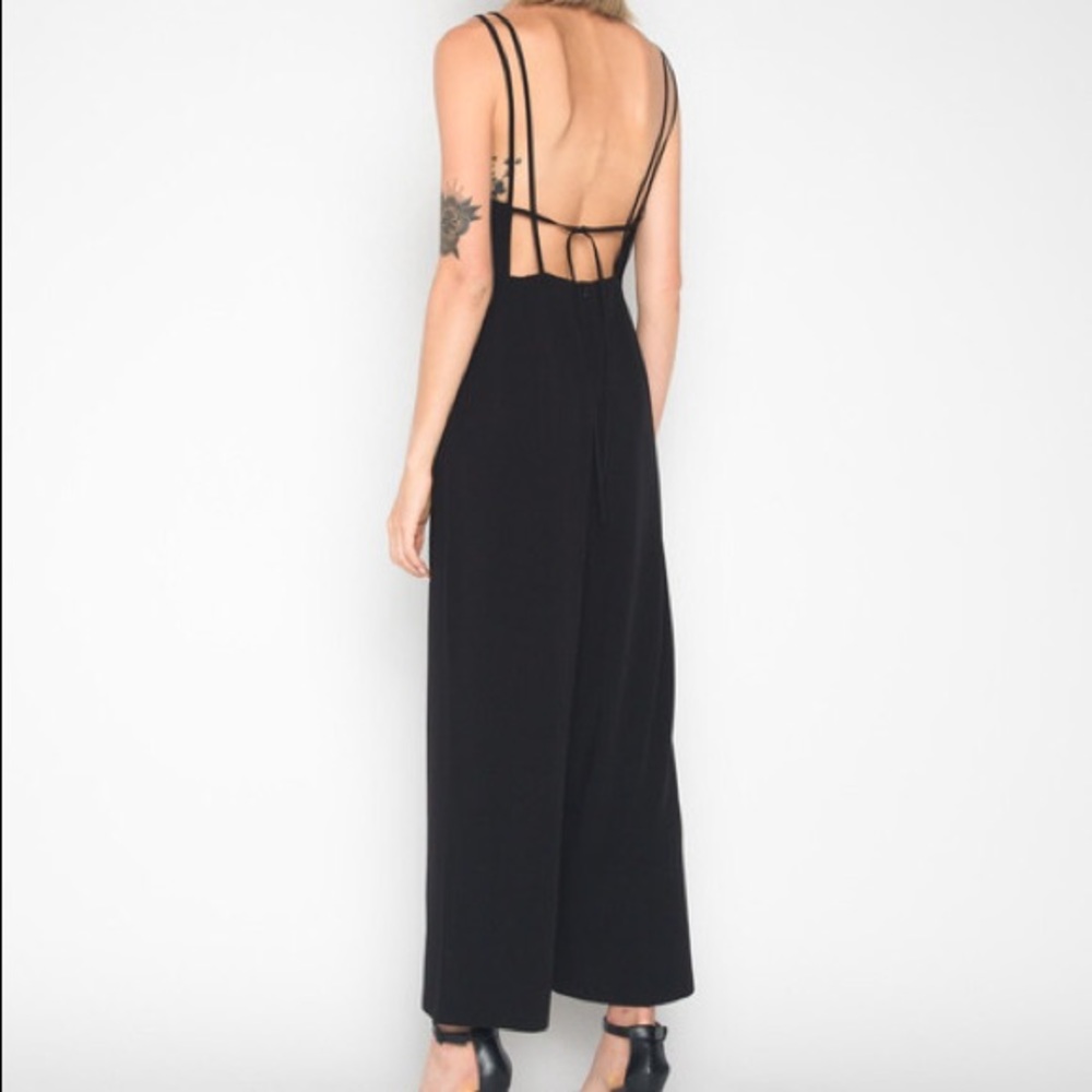 OAK + FORT Black strappy jumpsuit - size XS